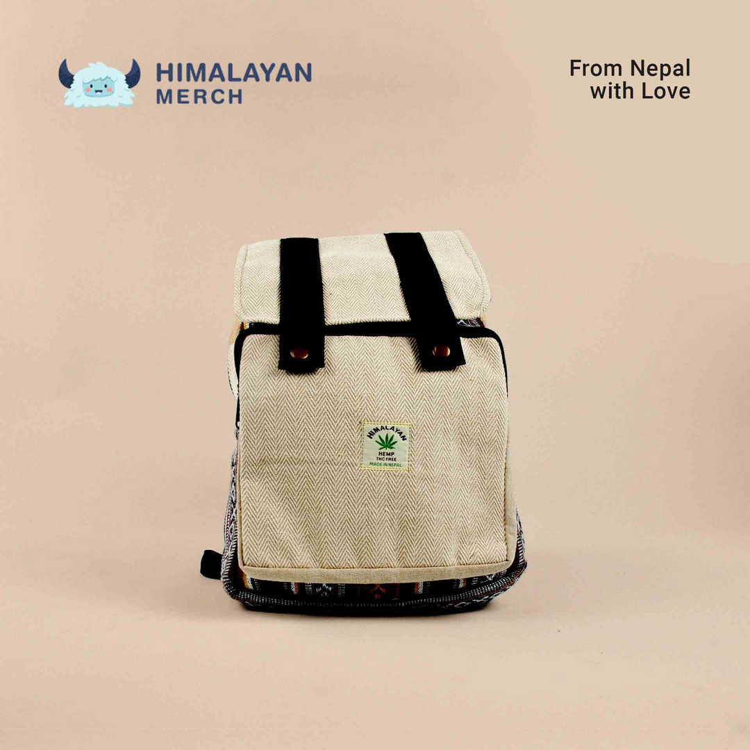Buttoned Hemp Bag Pack